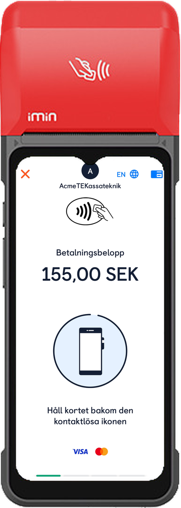 Kort, Swish eller kontant.